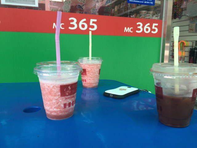 one day I got juice after class with two of my students