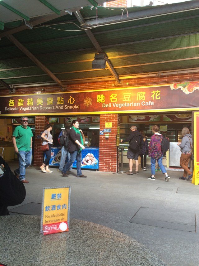 vegetarian deli at the temple