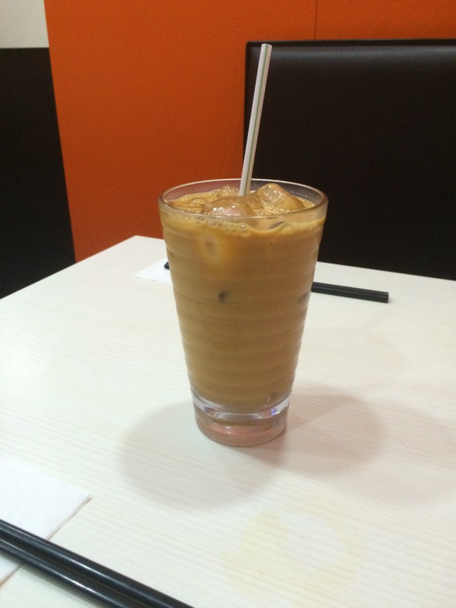 Milk tea, I lost count of how many glasses I had