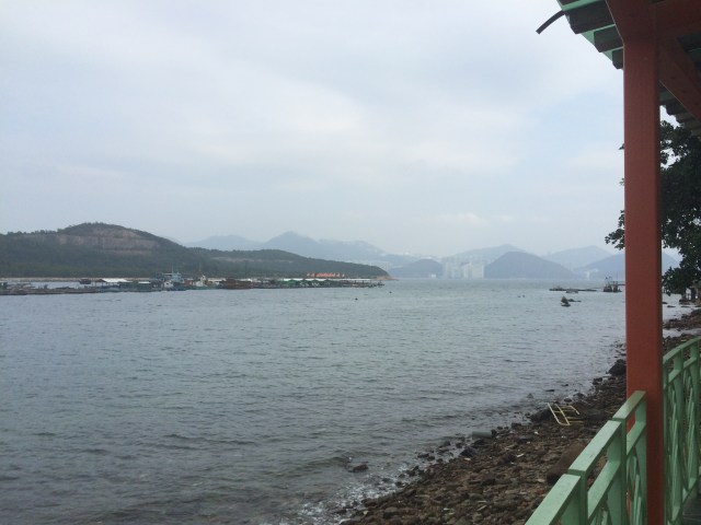 you can see the city in the distance