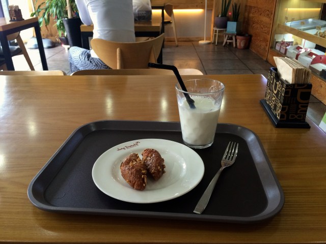 I also had milk because I'm a child