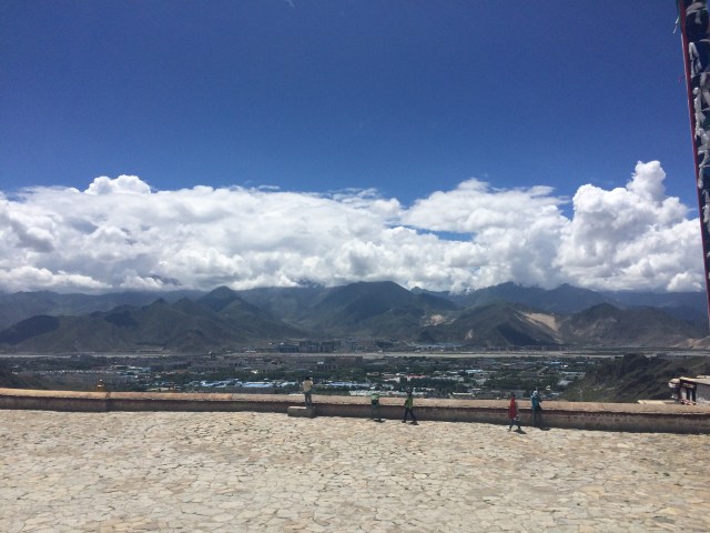 overlooking the city of Lhasa
