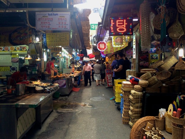 restaurant street in the market