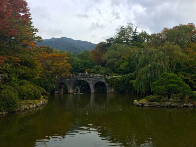 walking to the temple