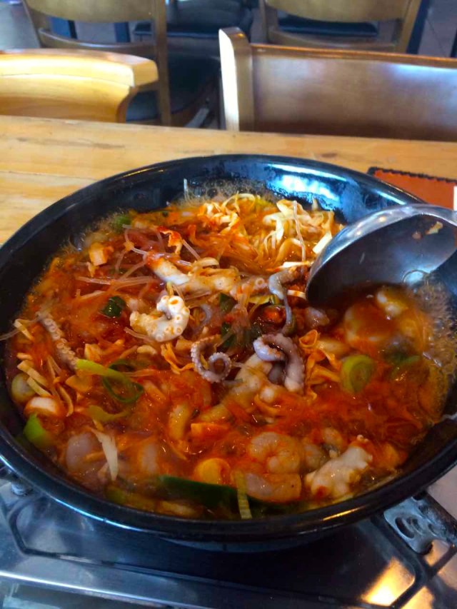 shrimp and octopus stir fry