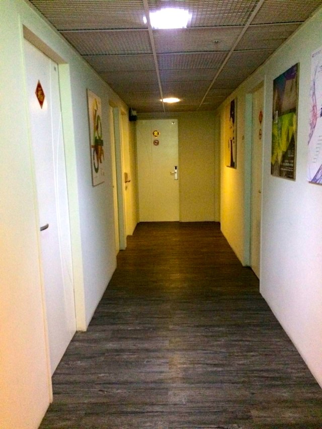 hallway to different rooms